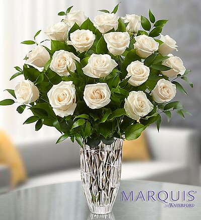 Marquis by Waterford® White Roses for Sympathy