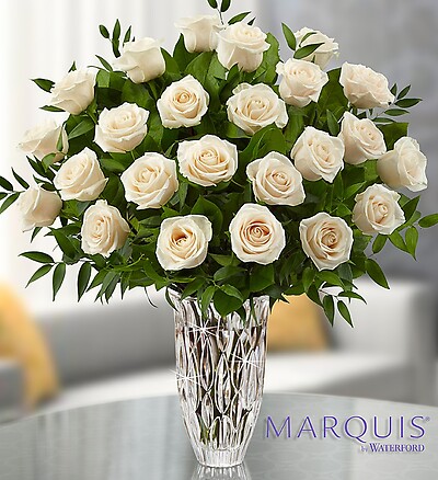 Marquis by Waterford® White Roses for Sympathy